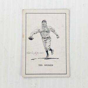 Vintage 1950 Callahan Hall of Fame Tris Speaker Baseball Trading Card